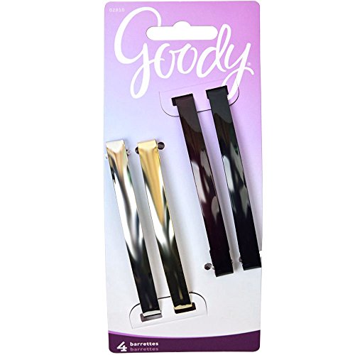 Goody Classics Metal Domed Barrettes - Assorted Colors, 4 count