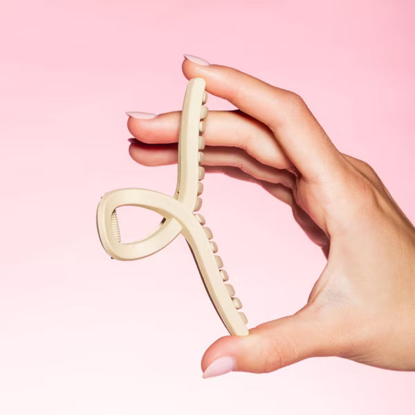 GIMME Fine Hair Loop Claw Clip - Tan and Black, 2 count