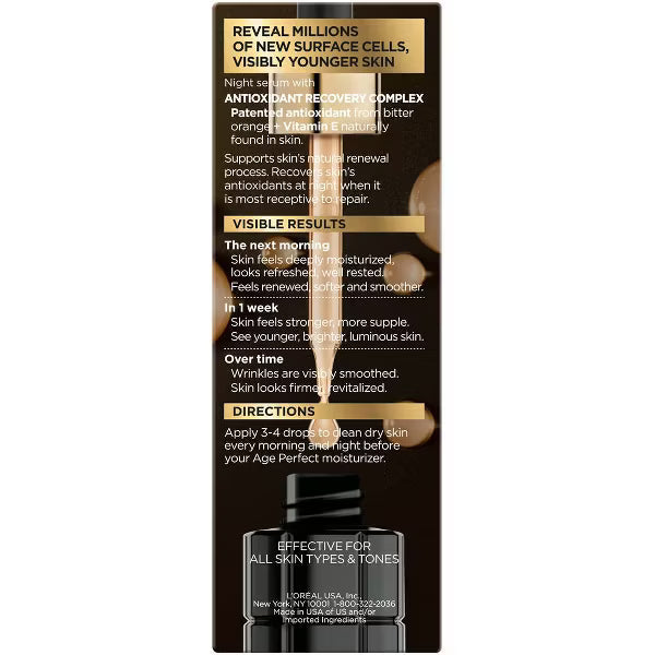 L'ORÉAL PARIS Age Perfect Cell Renewal Midnight Serum Anti-Aging Complex, 1 fl oz