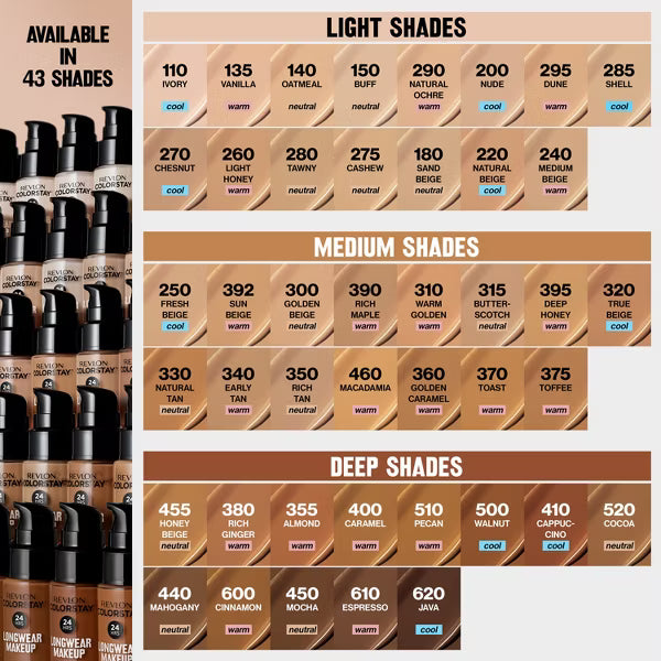 REVLON ColorStay Longwear Makeup for Combination & Oily Skin - 355 Almond