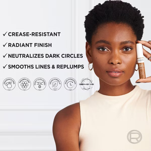 L'ORÉAL PARIS True Match Radiant Serum Concealer with Hyaluronic Acid, N11 Deep, 0.33 fl oz