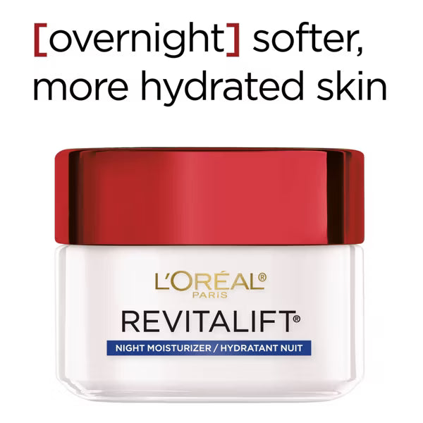 L'ORÉAL PARIS Revitalift Anti-Wrinkle + Firming Night Cream. 1.7 oz.