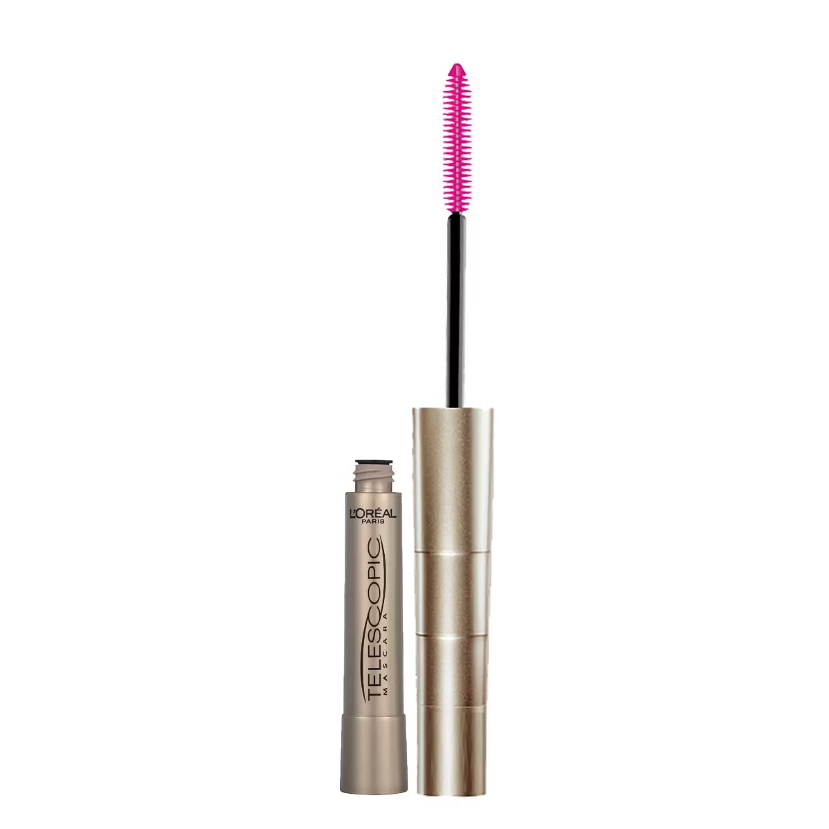 L'ORÉAL PARIS Telescopic Original Washable Lengthening Mascara, 910 Blackest Black, 0.24 fl. oz.