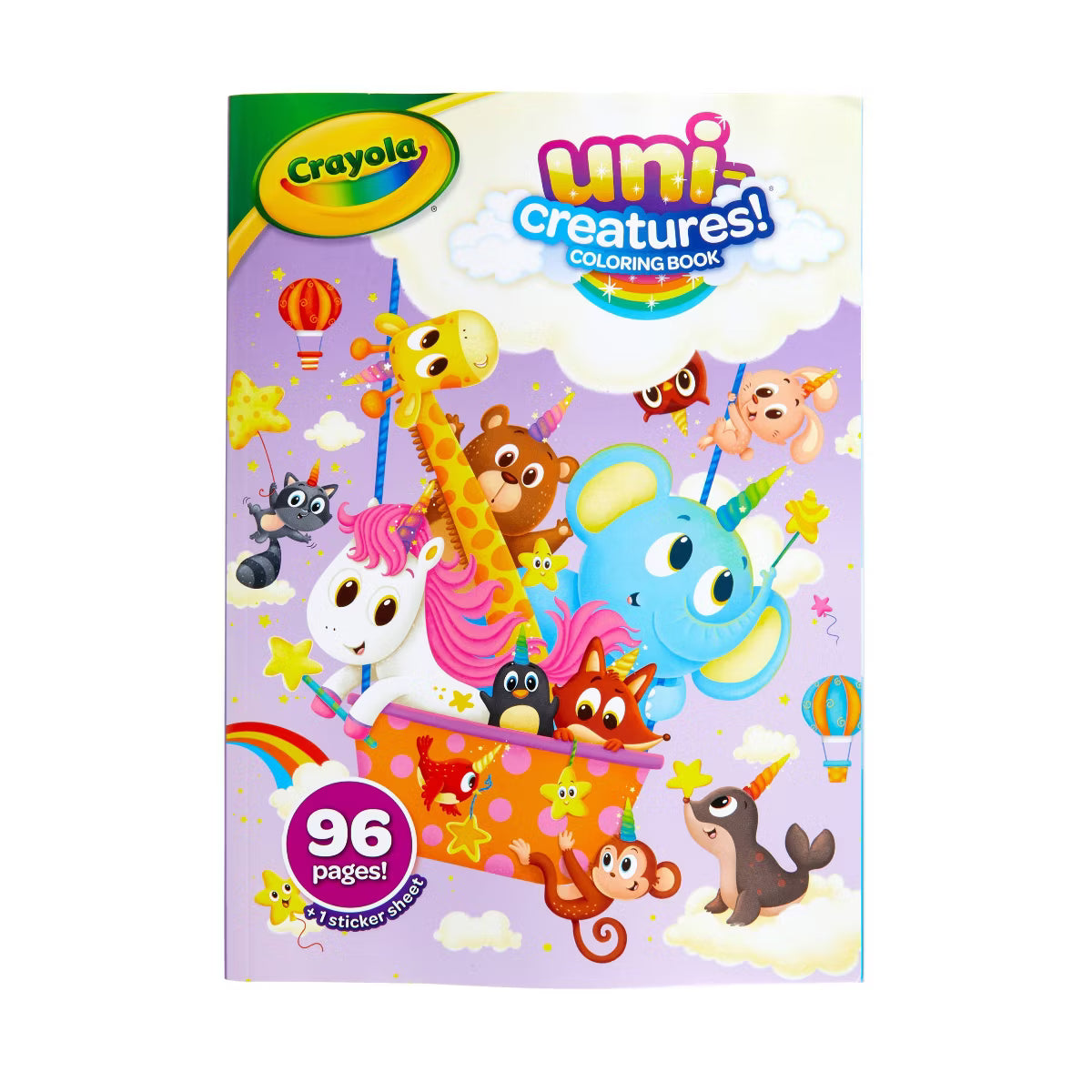 Crayola Uni-Creatures Coloring Book, 96 pages