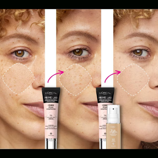 L'ORÉAL PARIS Prime Lab Up to 24HR Pore Minimizer Primer, Pore Minimizer, 1 fl oz