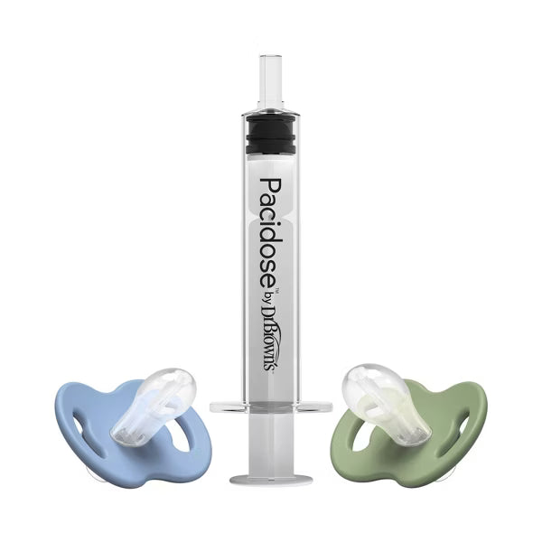 Dr Brown's Pacidose Liquid Medicine Dispenser for Babies with 2 Pacifier Bulbs - 0-6M & 6-18M