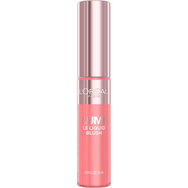 L'ORÉAL PARIS Lumi Le Liquid Blush, Intense Liquid Pigments, 605 Dewy Bright Pink, 0.33 fl oz