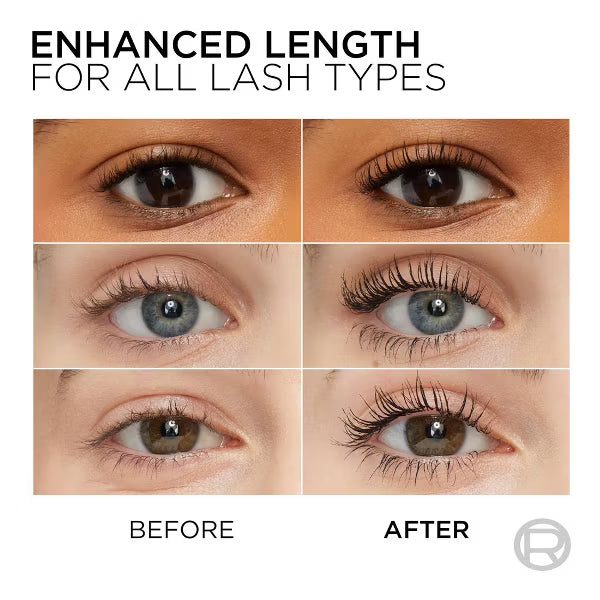 L'ORÉAL PARIS Telescopic Original Washable Lengthening Mascara, 910 Blackest Black, 0.24 fl. oz.