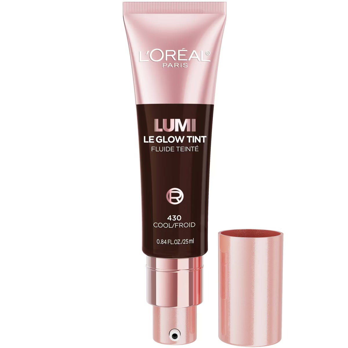 L'ORÉAL PARIS Lumi Le Glow Tint Liquid Skin Tint, 430 Cool, 0.84 fl. oz.
