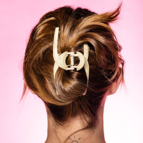 GIMME Fine Hair Loop Claw Clip - Tan and Black, 2 count