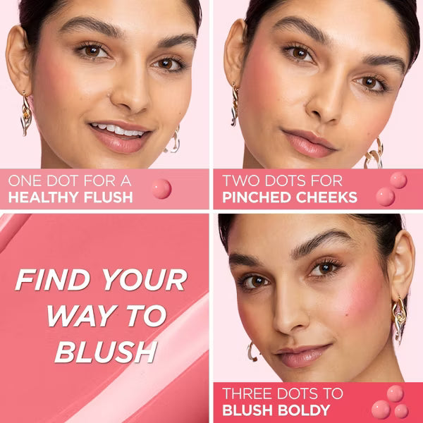 L'ORÉAL PARIS Lumi Le Liquid Blush, Intense Liquid Pigments, 605 Dewy Bright Pink, 0.33 fl oz