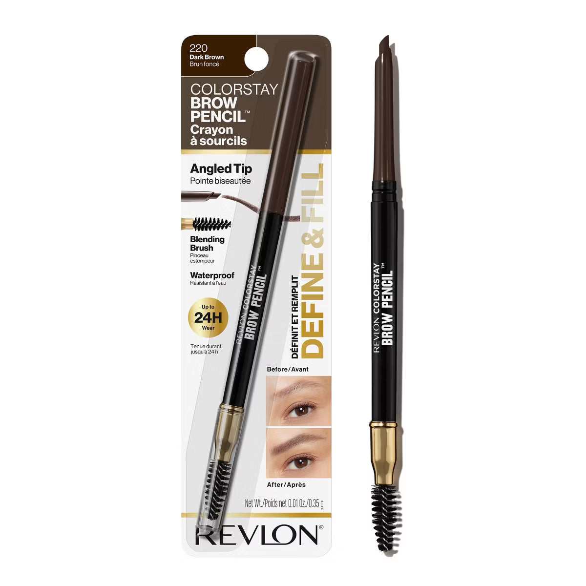 REVLON Colorstay Brow Pencil - 220 Dark Brown