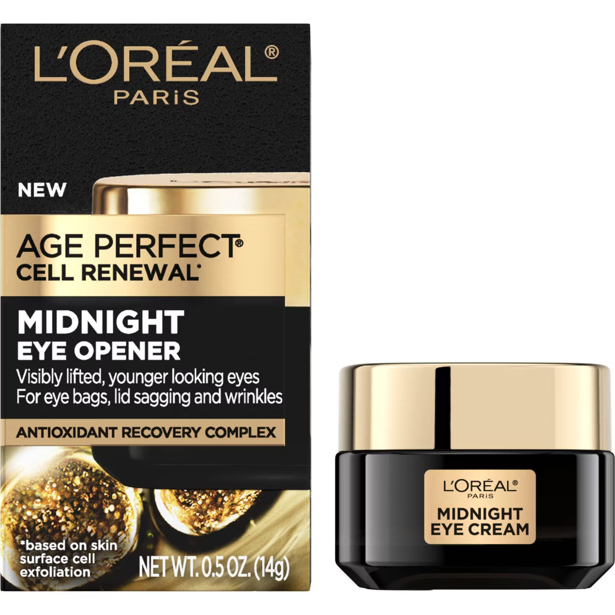 L'ORÉAL PARIS Age Perfect Cell Renewal Midnight Eye Cream, 0.5 fl oz