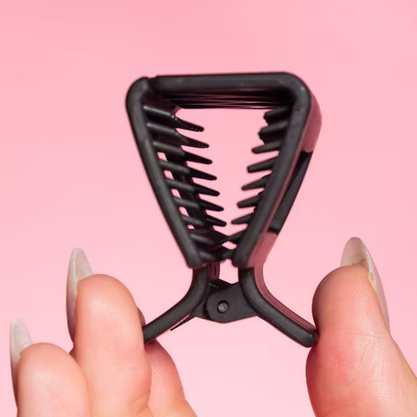 GIMME Fine Hair Square Extra Grip Claw Clip - Tan and Black, 2 count