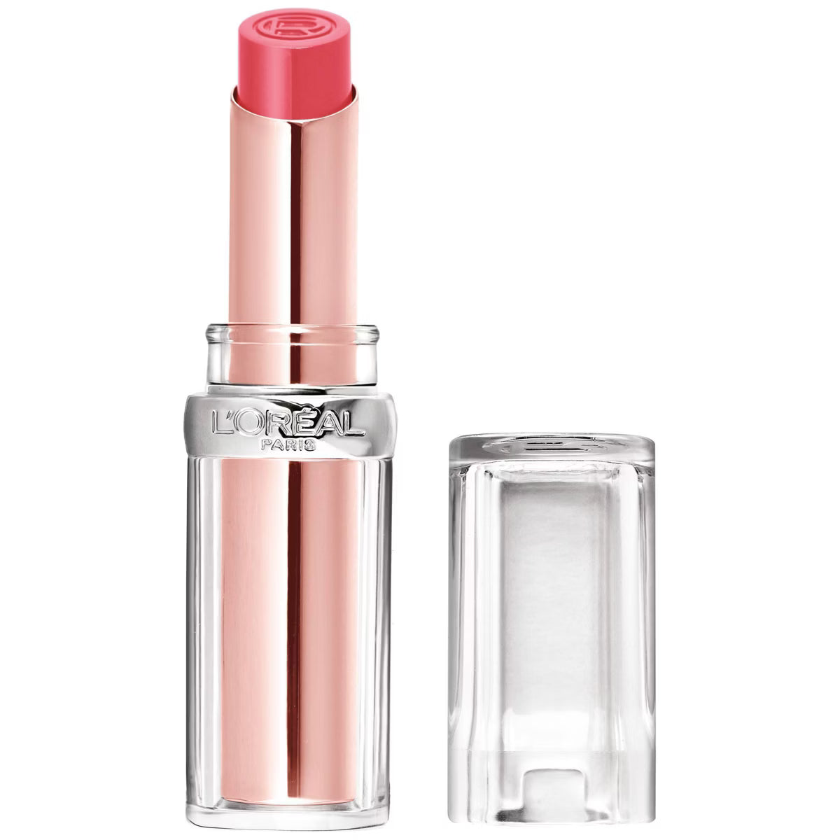 L'ORÉAL PARIS Glow Paradise Balm-in-Lipstick with Pomegranate Extract, 140 Peach Charm, 0.1 oz