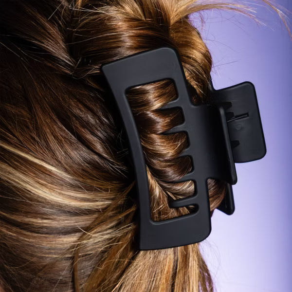 GIMME Thick Hair Extra Teeth Claw Clips - Tan and Black, 2 count