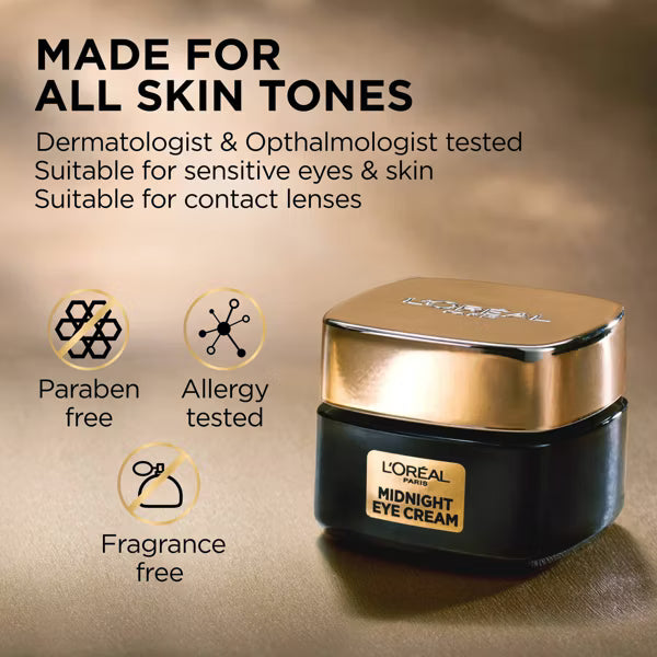 L'ORÉAL PARIS Age Perfect Cell Renewal Midnight Eye Cream, 0.5 fl oz