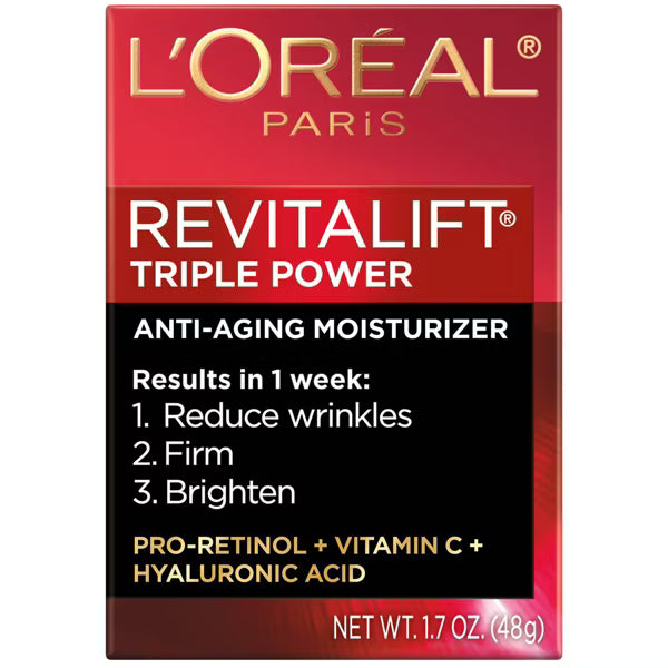 L'ORÉAL PARIS Revitalift Triple Power Anti-Aging Face Moisturizer, 1.7 oz.