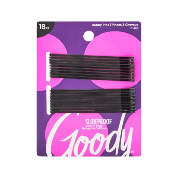 Goody Slideproof Bobby Pins - Black, 18 count