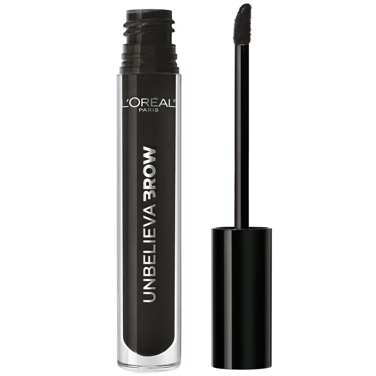 L'ORÉAL PARIS Unbelieva-Brow Longwear Waterproof Tinted Brow Gel, 580 Black, 0.15 fl. oz.