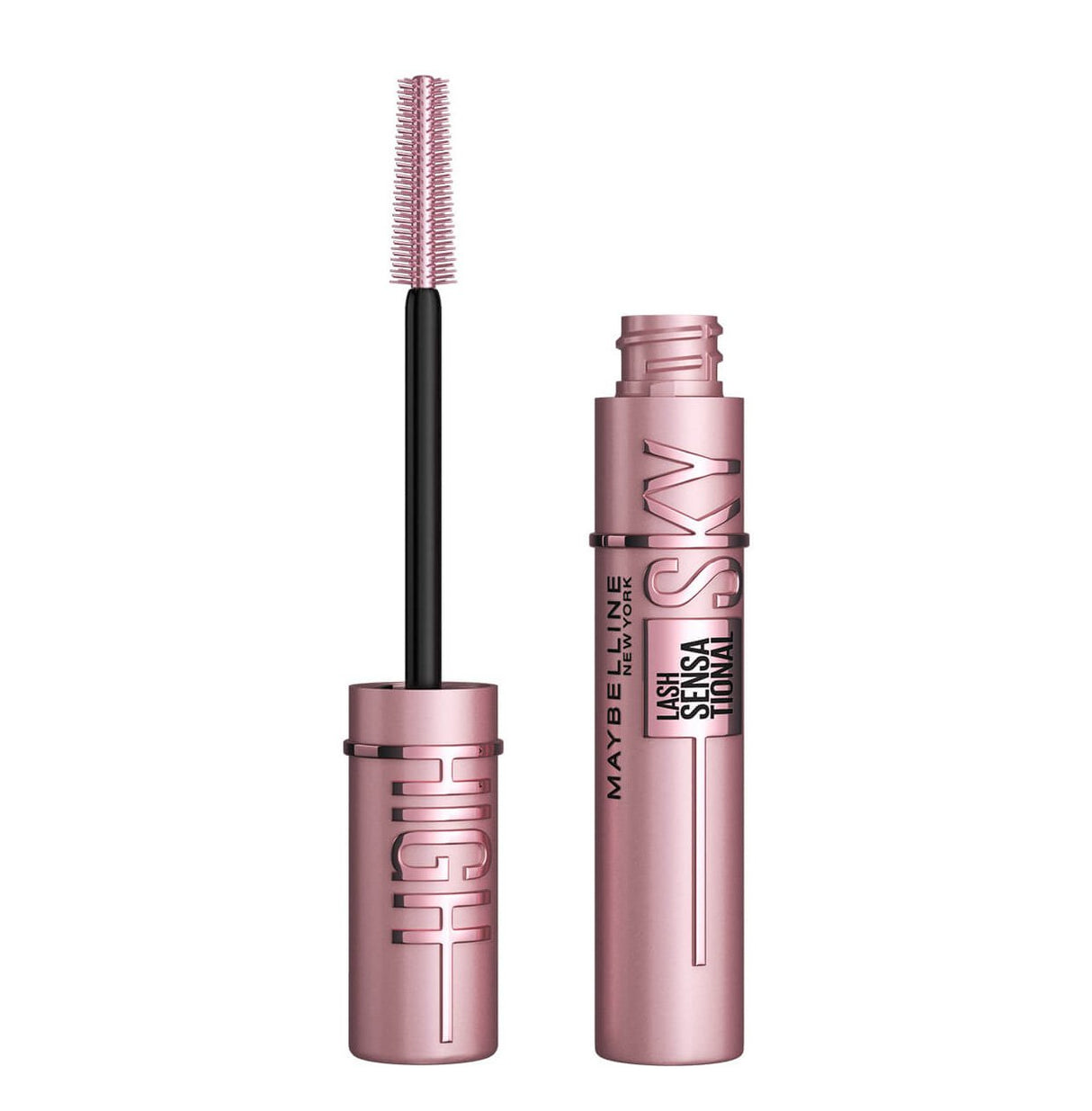 MAYBELLINE New York Lash Sensational Sky High Waterproof Mascara Makeup, 803 Brownish Black, 0.24 oz
