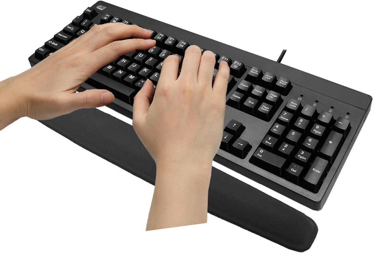 Adesso TRUForm Memory Foam Keyboard Wrist Rest - Black-783750009225-LR-335793-5-LR eShop