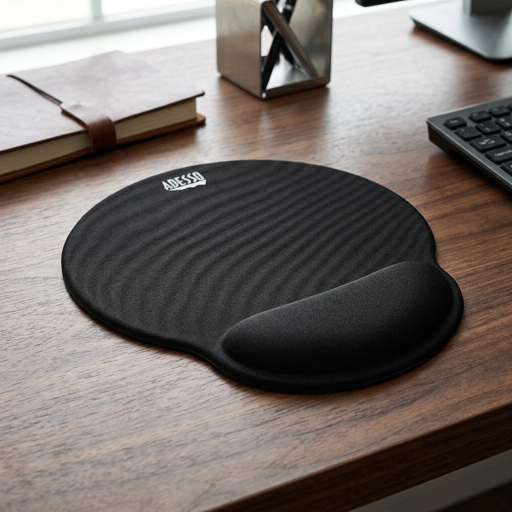 Adesso TRUForm Mouse Pad with Memory Foam Wrist Support - Black-783750009218-LR-335792-3-LR eShop