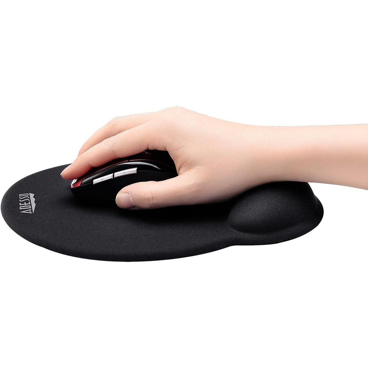 Adesso TRUForm Mouse Pad with Memory Foam Wrist Support - Black-783750009218-LR-335792-4-LR eShop