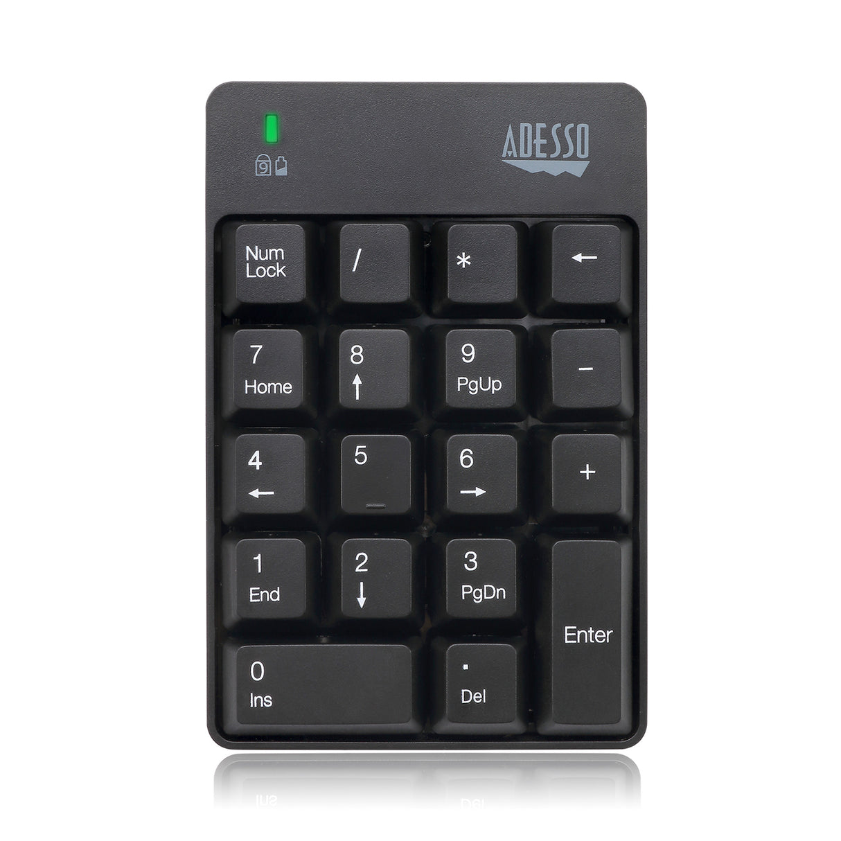 Adesso USB Spill Resistant 18-Key Numeric Keypad - Black-783750008754-LR-322141-1-LR eShop