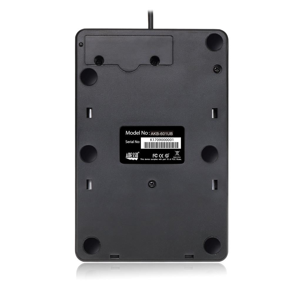 Adesso USB Spill Resistant 18-Key Numeric Keypad - Black-783750008754-LR-322141-7-LR eShop