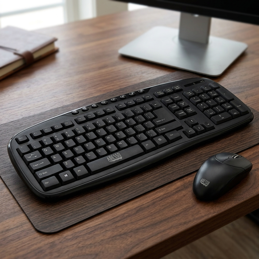 Adesso WKB-1330CB Wireless Keyboard and Mouse - Black-783750007740-LR-322140-3-LR eShop