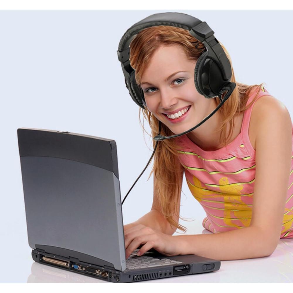 Adesso Xtream H5 Stereo Multimedia Headset with Microphone - Black-783750009232-LR-322136-4-LR eShop
