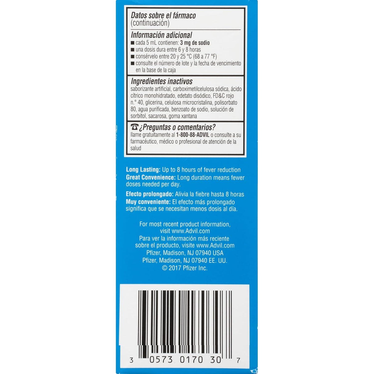 Advil Children's Pain Reliever and Fever Reducer Liquid Pain Relief Medicine - Fruit Flavor, 4 oz-305730170307-LR-224557-12-LR eShop