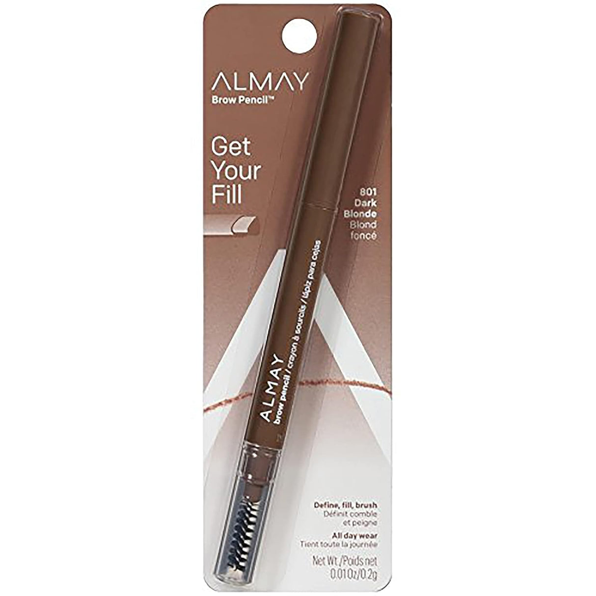 ALMAY Eyebrow Pencil with Spoolie Brush - 801 Dark Blonde-309979637010-LR-307835-4-LR eShop
