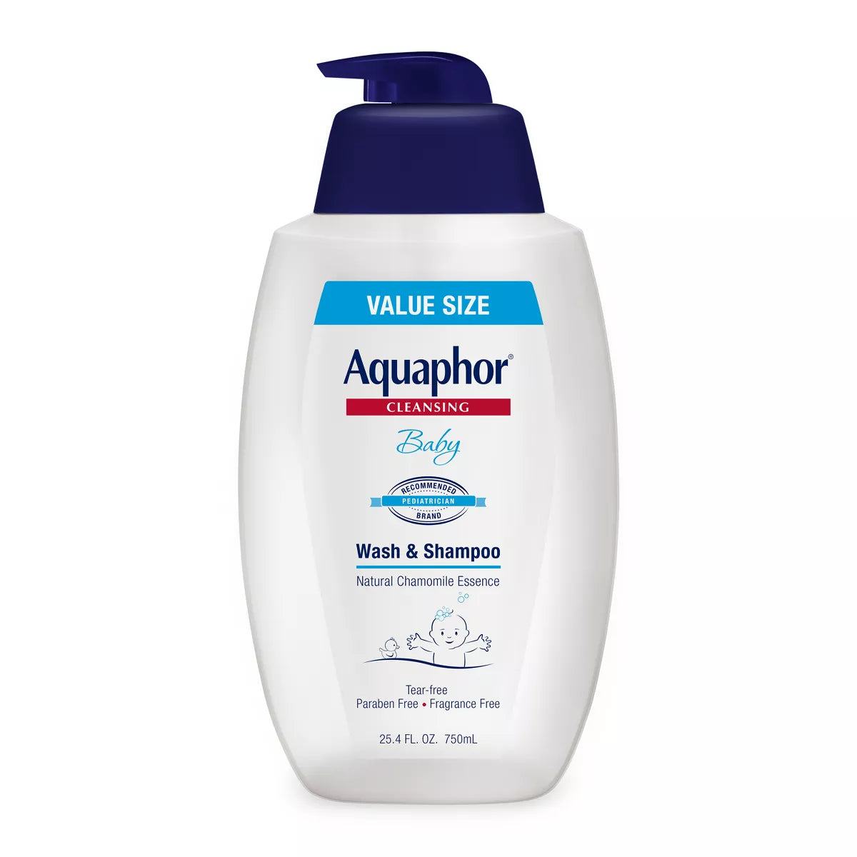 Aquaphor Baby Wash and Shampoo - Unscented, 25.4 oz-072140021085-LR-356105-1-LR eShop