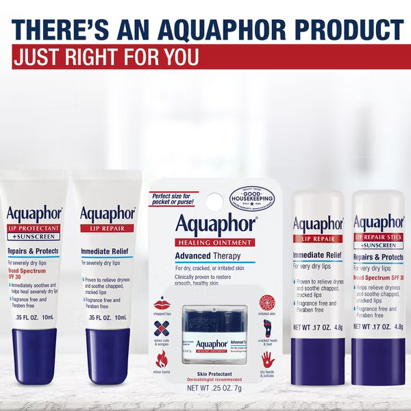 Aquaphor Lip Repair Stick + Sunscreen SPF 30, Dual Pack, .17 oz x 2-072140031237-LR-363369-7-LR eShop