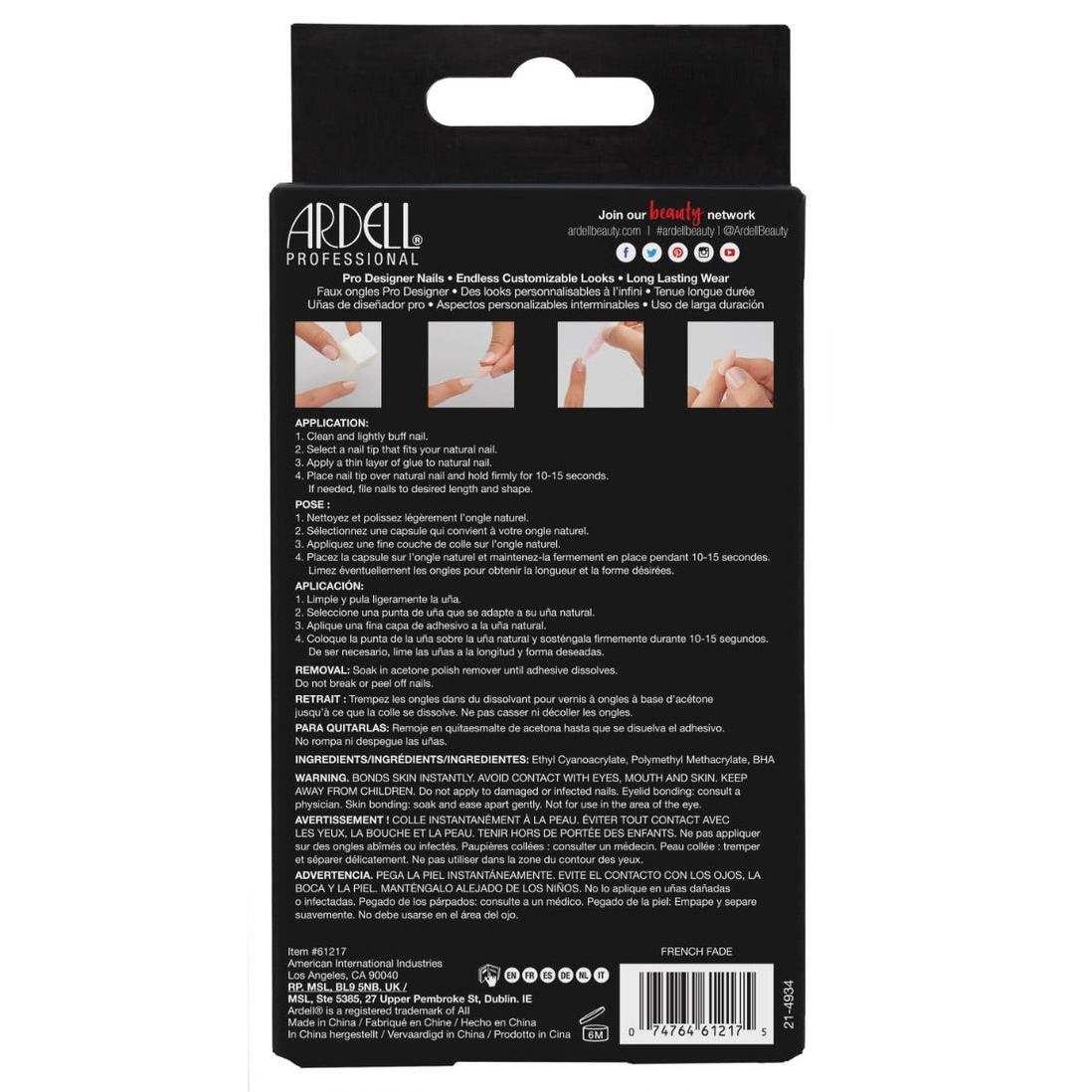Ardell Nail Addict False Nails - French Fade-074764612175-LR-361327-7-LR eShop