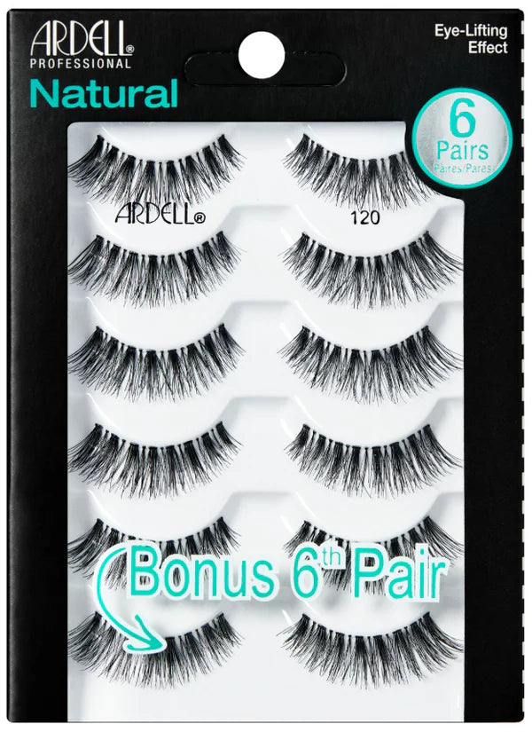 Ardell Natural Lashes - 120 Black, 6 count-074764674180-LR-329911-1-LR eShop