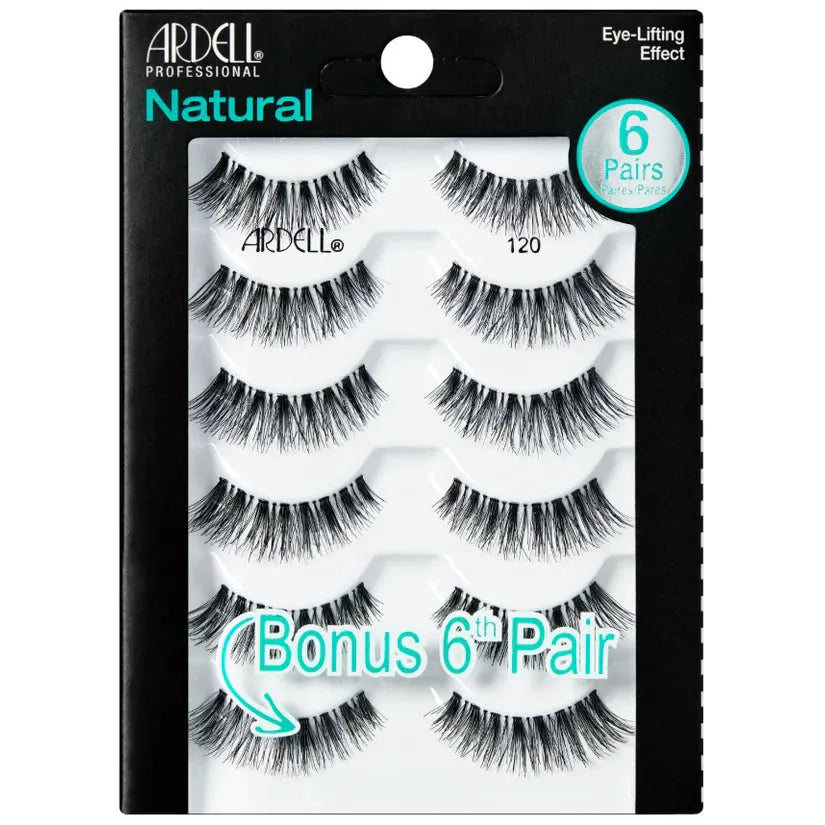 Ardell Natural Lashes - 120 Black, 6 count-074764674180-LR-329911-1-LR eShop