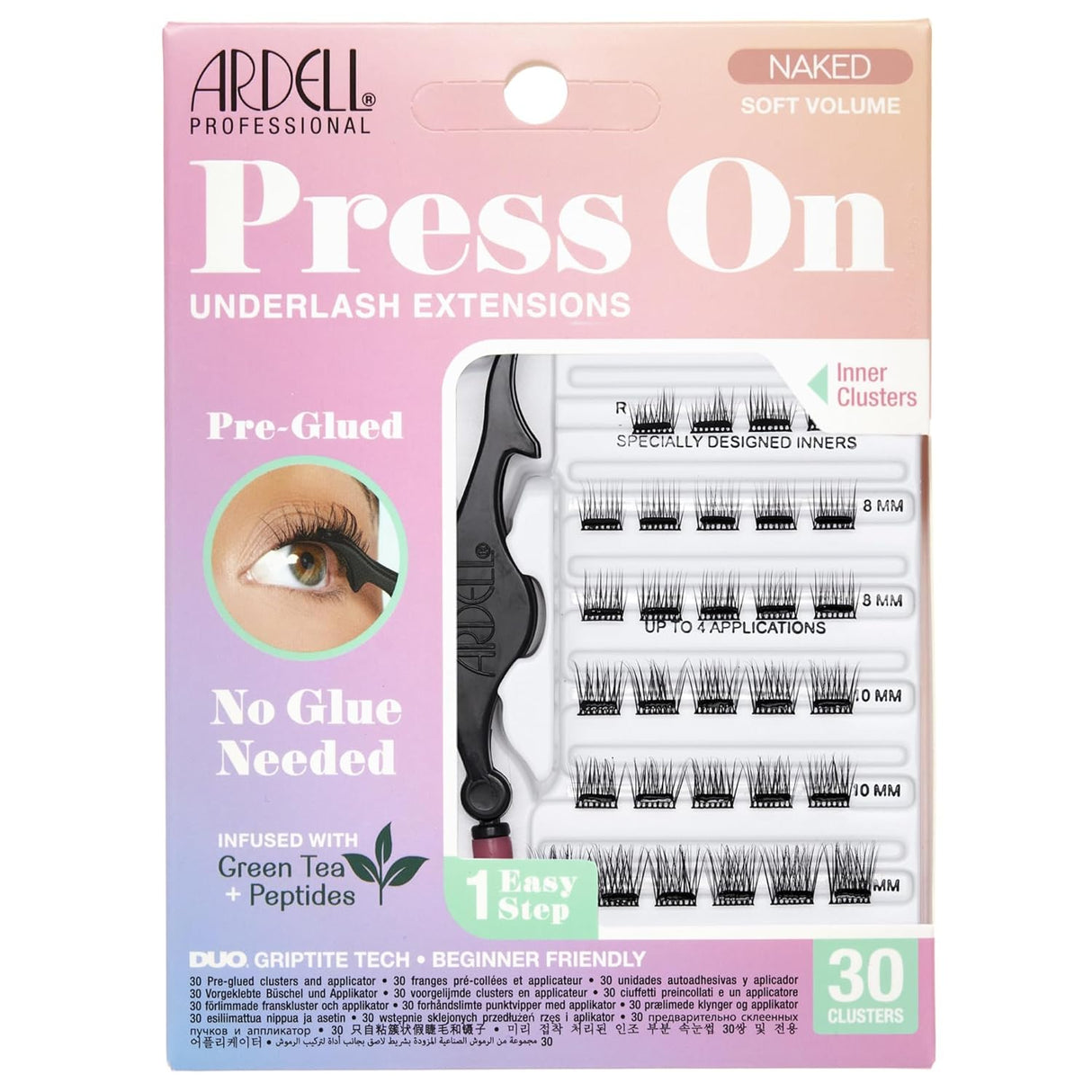 Ardell Press On Lashes Underlash Extensions With Applicator - Naked Soft Volume, 30 clusters-074764384768-LR-360480-1-LR eShop