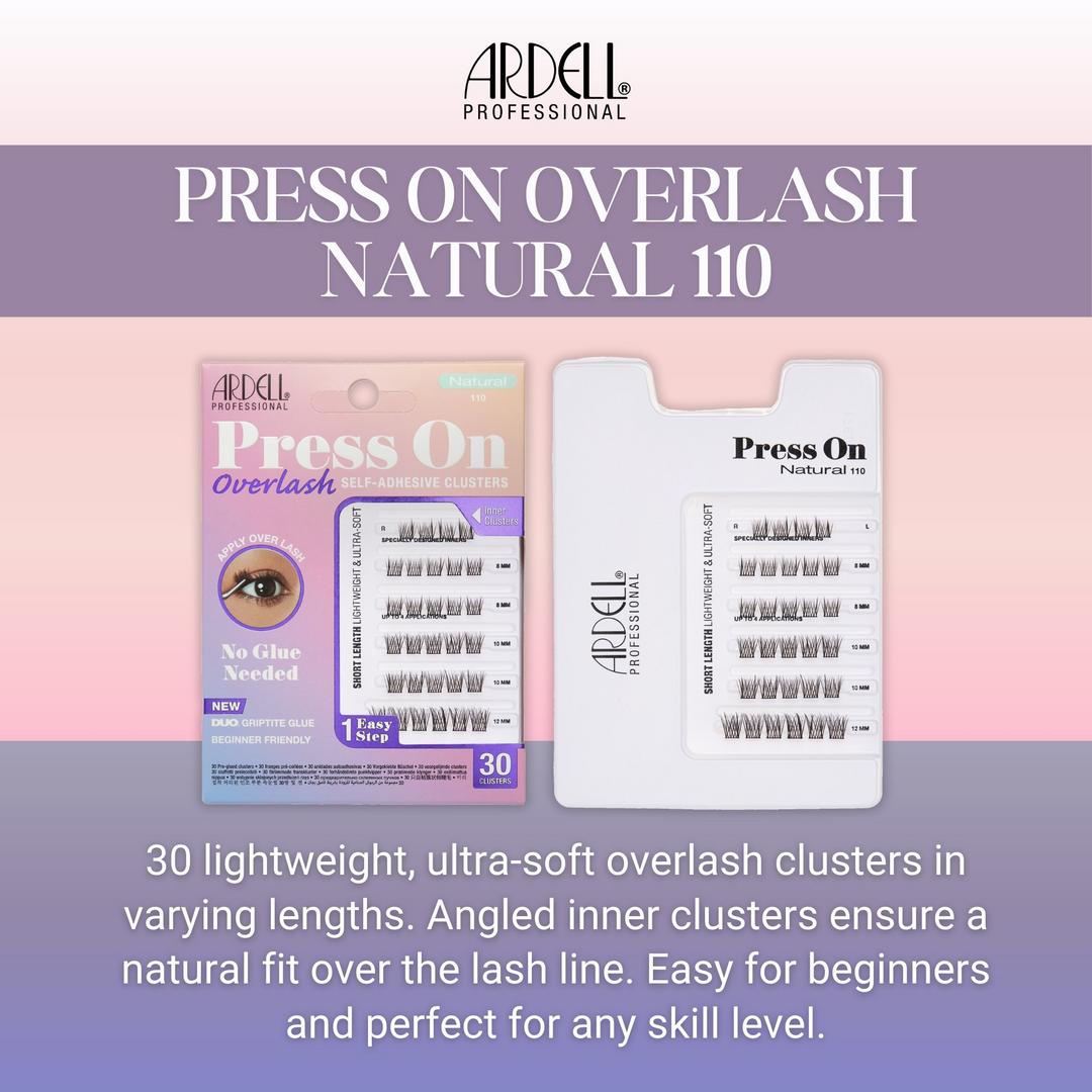 Ardell Press On Overlash Self-Adhesive Clusters - Natural 110, 30 clusters-074764383730-LR-360476-4-LR eShop