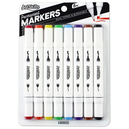 ArtSkills Dual Tip Blendable Permanent Markers, 8 count-672125065136-LR-349749-1-LR eShop