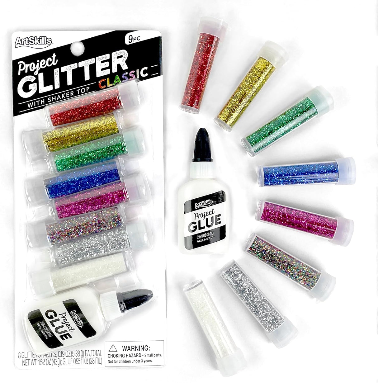 Artskills Glitter Shakers With Glue, 8 Colors-672125012086-LR-189509-1-LR eShop