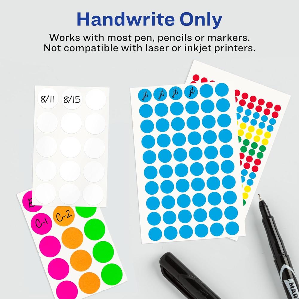 Avery All Purpose Labels, 1" x 2.75" - White, 128 count-072782061135-LR-25361-3-LR eShop