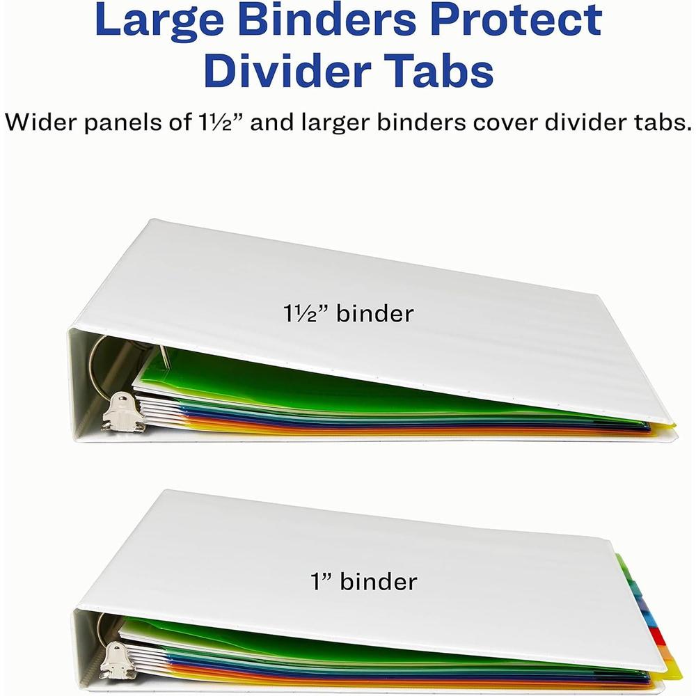 Avery Big Tab Insertable Dividers - Assorted, 8 count-072782119034-LR-324207-10-LR eShop