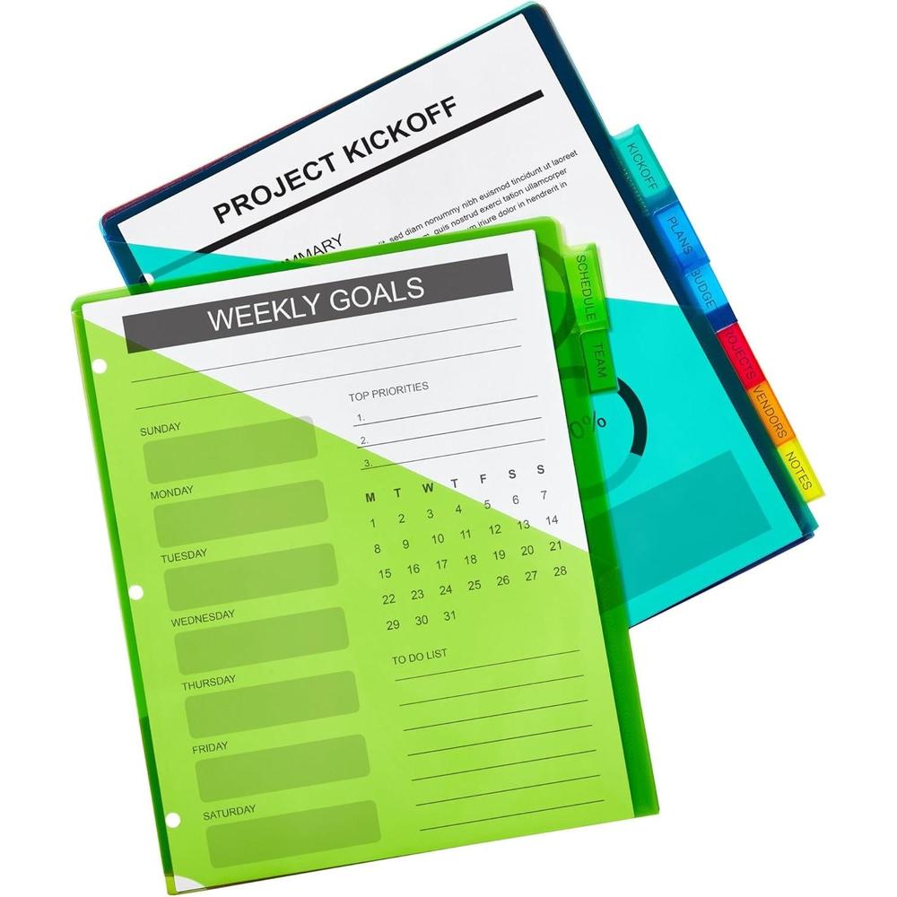 Avery Big Tab Insertable Dividers - Assorted, 8 count-072782119034-LR-324207-2-LR eShop