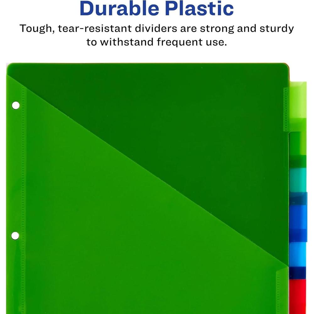 Avery Big Tab Insertable Dividers - Assorted, 8 count-072782119034-LR-324207-6-LR eShop