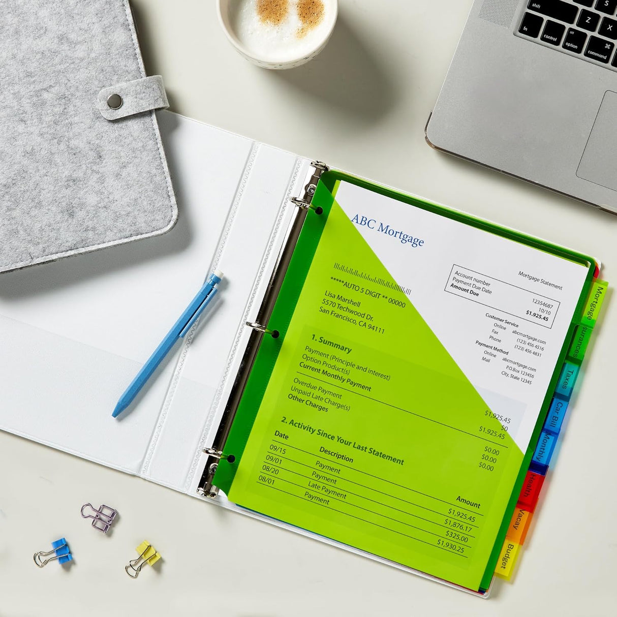 Avery Big Tab Insertable Dividers - Assorted, 8 count-072782119034-LR-324207-9-LR eShop