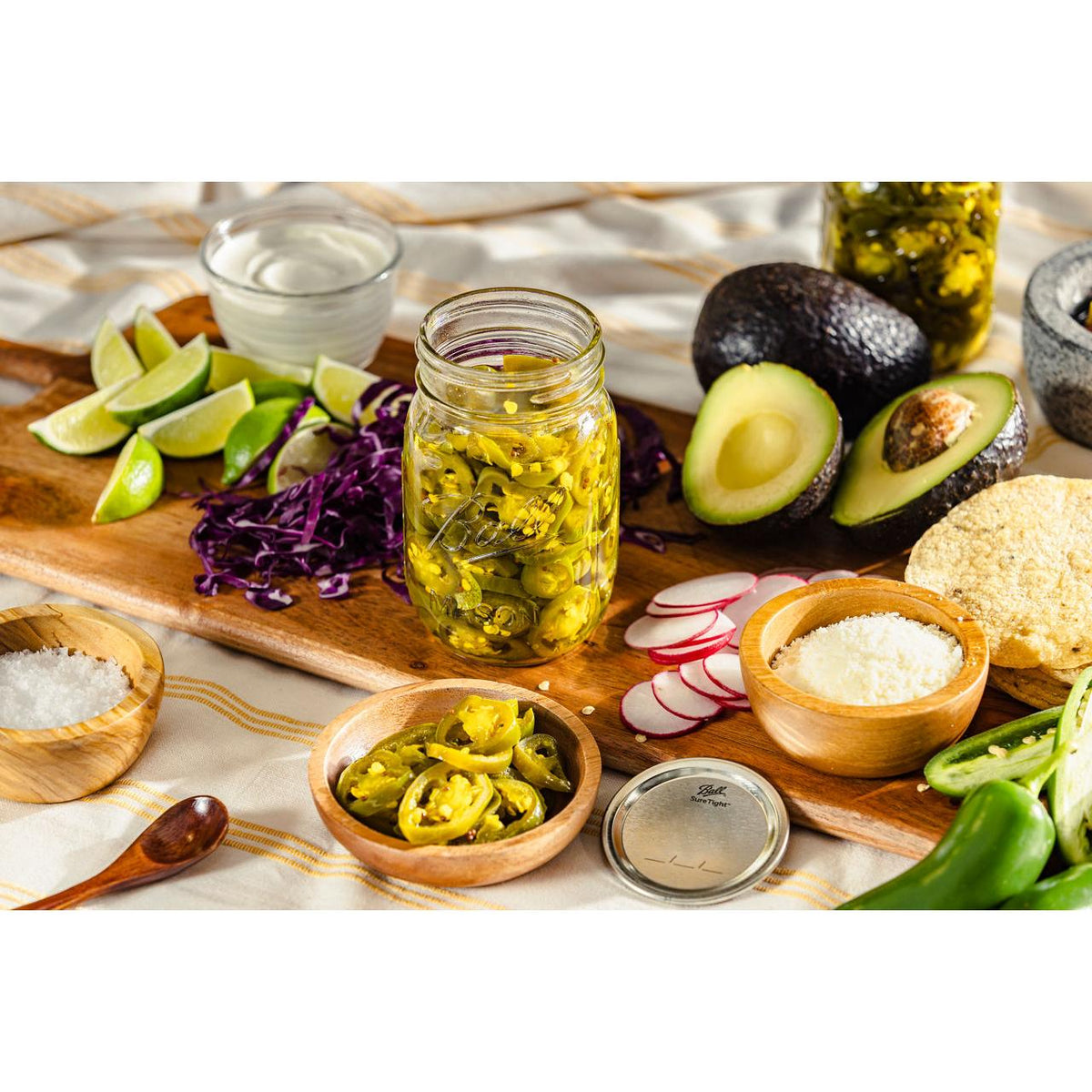Ball Glass Mason Jars with Lids and Bands, Regular Mouth, Pint 16 oz, 12 Ct-014400610004-LR-362627-4-LR eShop