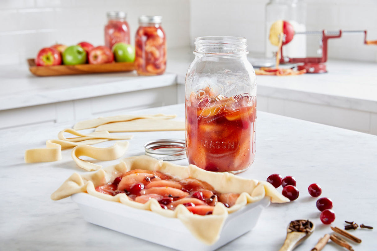 Ball Glass Mason Jars with Lids and Bands, Regular Mouth, Quart 32 oz, 12 Ct-014400620003-LR-362628-3-LR eShop